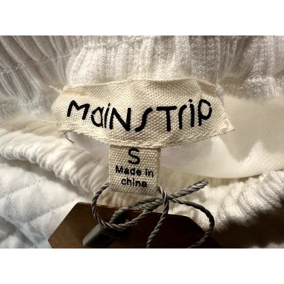 Mainstrip – Quilted Sequin Star Hoodie – White – Size Small - Picture 2 of 4